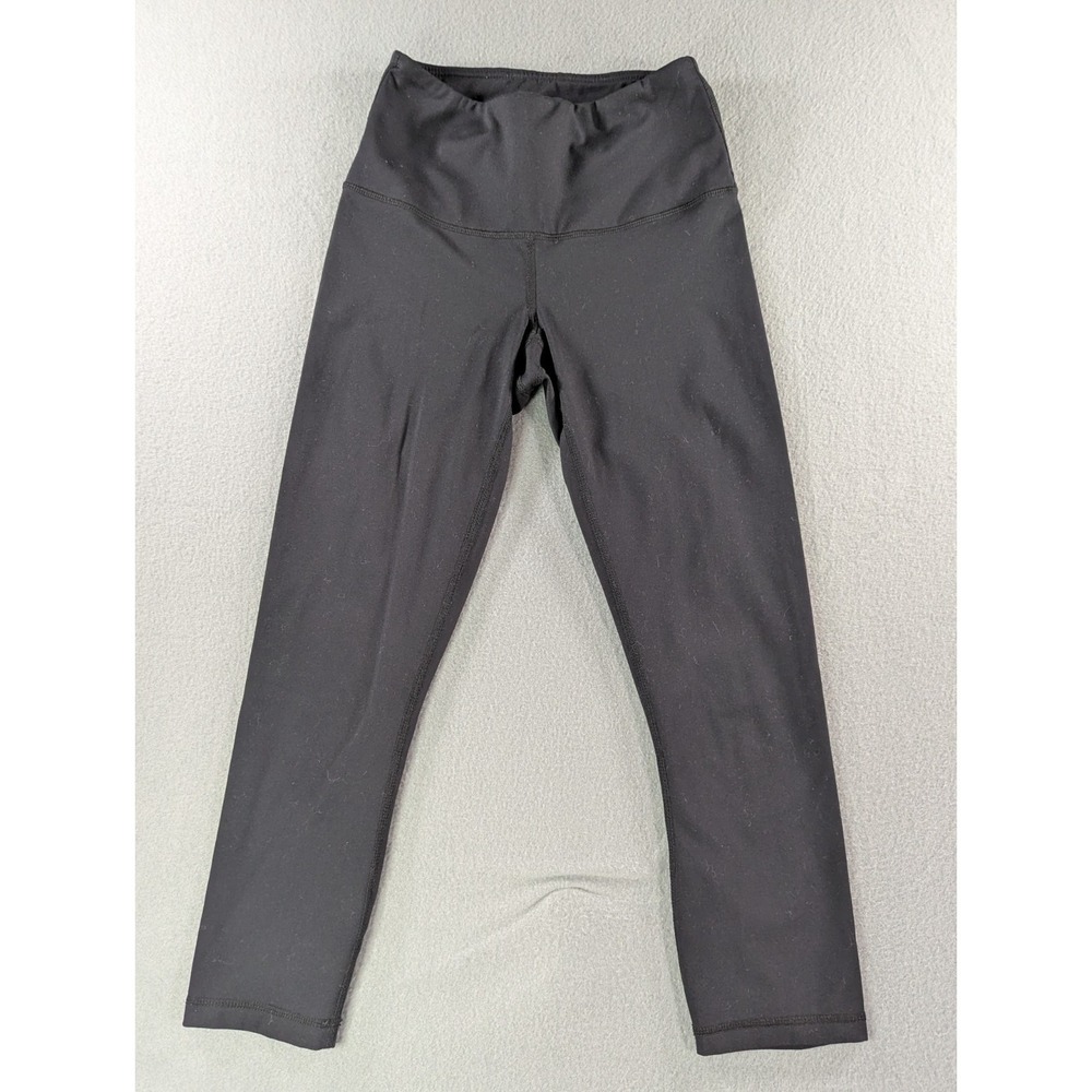Yogalicious Lux High Rise Crop Leggings Black Womens XS Yoga Gym Soft